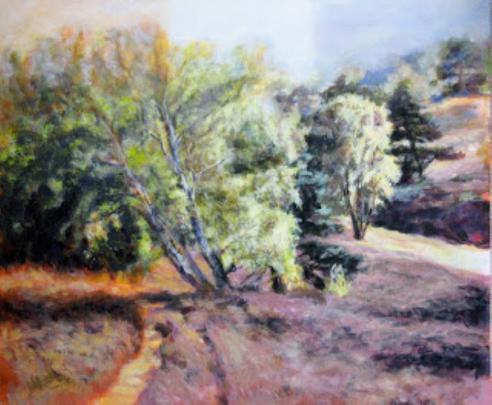 Fischbeker Heide, Acryl auf Leinwand 70x60 cm