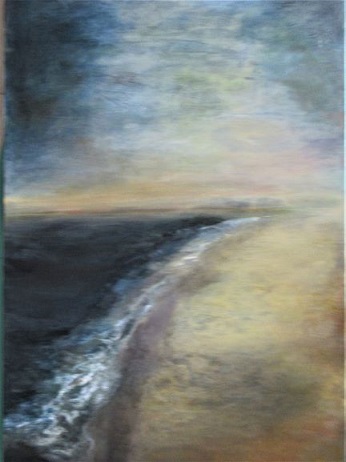 Strand, Acryl auf Leinwand 70x100 cm