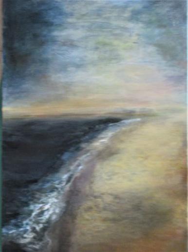 Strand, Acryl auf Leinwand 70x100 cm